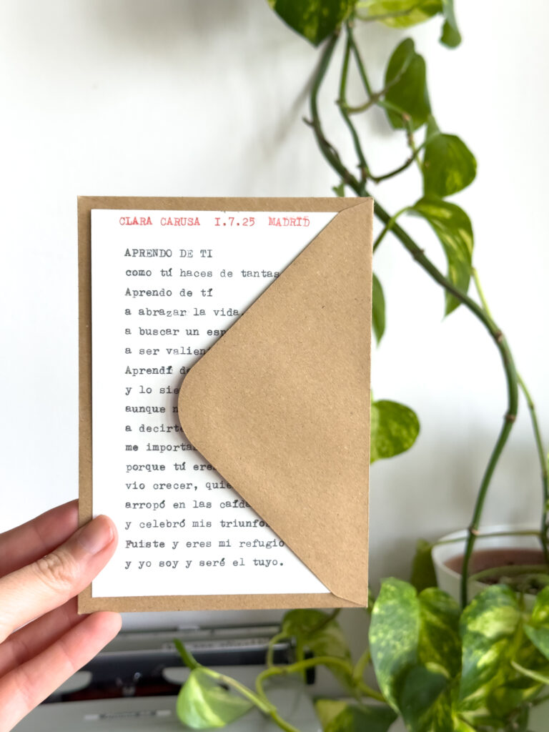 Bodas Poema personalizado - Clara Carusa